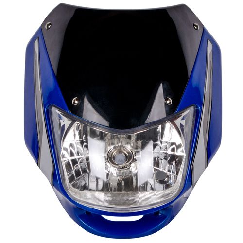 Carenaje Azul Oscuro + Visor + Farola + Calca Gris Boxer CT 100-KS-ES RKJ Kit