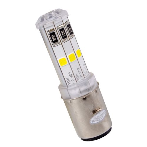 Luz Led De 6W Dc 12V 700 Lumens Ba20D (2 Patas Plus) Revo Und