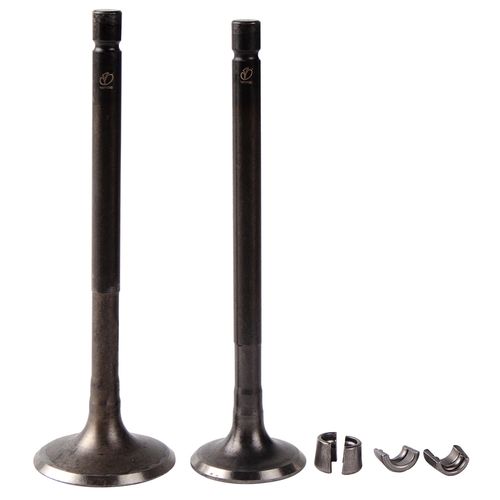 Válvulas Admisión y Escape (55mm) + Cu?as Motocarro Torito 4S (2018-2021) Varroc Original Par