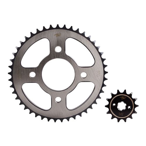 Kit Sprocket 14X43 (428) Discover 125-150 ST-Sport 125-125 +-F-BSIV-Pulsar 135, 125-150-160 NS Revo Scorpion KitX2