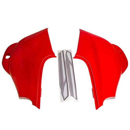 Tapas Laterales Rojas Flexi Con Calcas Gris Boxer Ct 100 OEM Kit